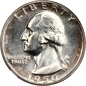 image for: 1950 25c NGC Proof 66