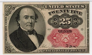 image for: FR. 1309 Bust of Robert Walker 25c Fractional Currency PMG Choice Unc 64 (EPQ)