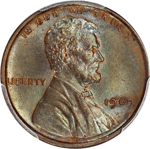 image for: 1909 VDB 1c PCGS MS63 BN