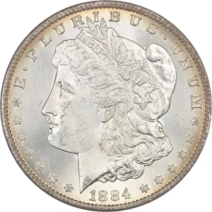 image for: 1884-CC $1 NGC/GSA MS65