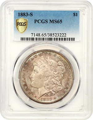 image for: 1883-S $1 PCGS MS65