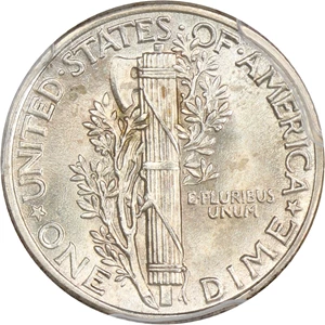 image for: 1938 10c PCGS MS65