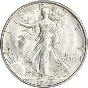 image for: 1945-S 50c PCGS MS65