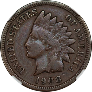 image for: 1908-S 1c NGC VG-10 BN
