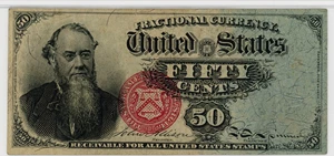 image for: FR. 1376 50c Fractional Currency PMG AU53