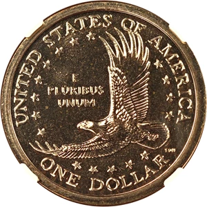 image for: 2000-P $1 NGC MS67 (Goodacre Presentation and Autograph)