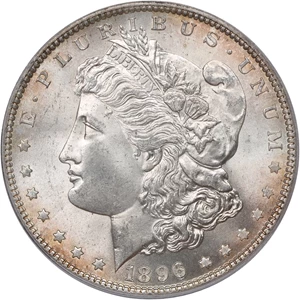 image for: 1896 $1 PCGS MS65