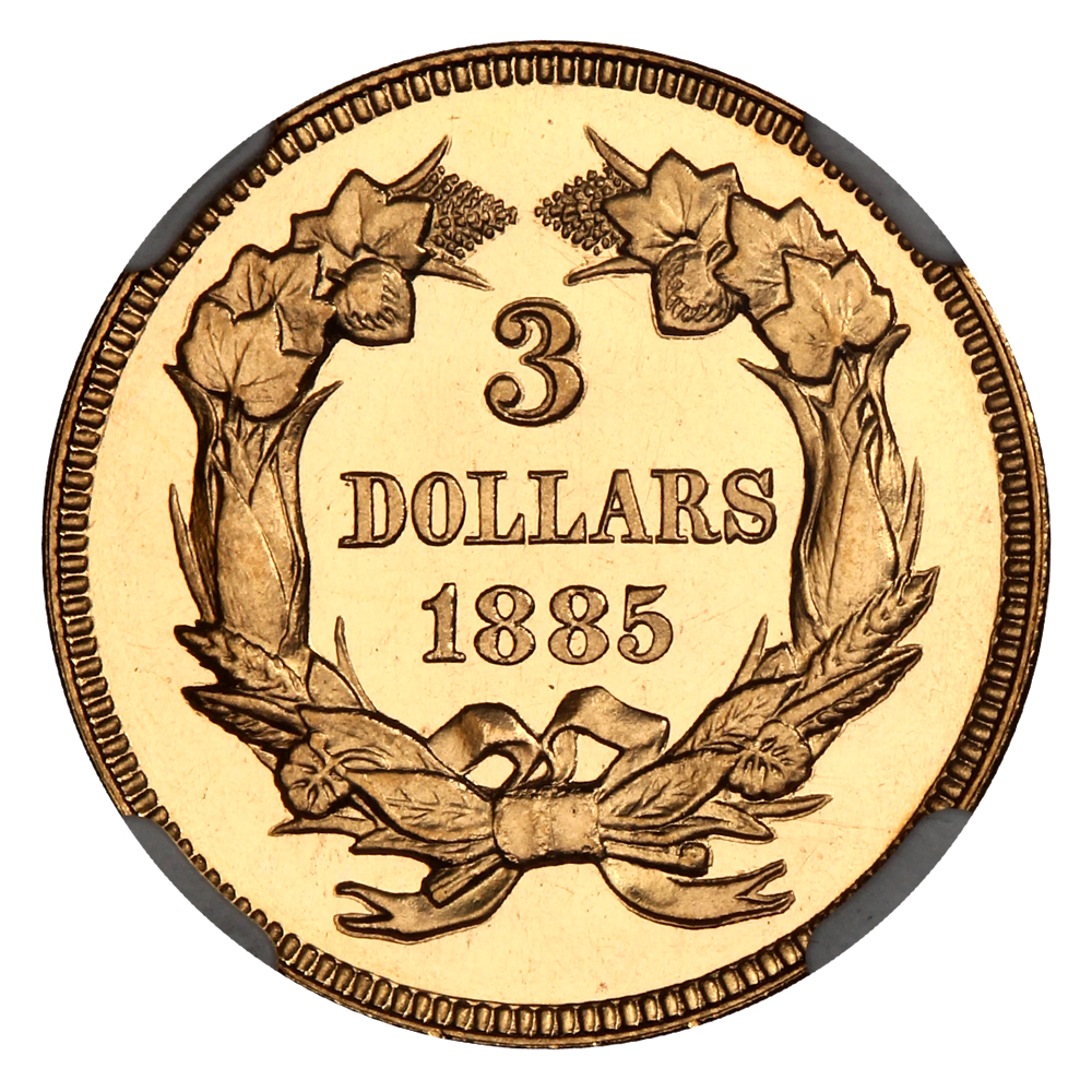 image for: 1885 $3 NGC Proof 65 CAM