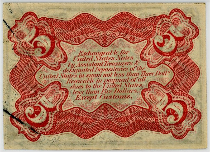 image for: FR. 1236 Head of Spencer Clark 5c Fractional Currency PMG Gem Unc 65 EPQ