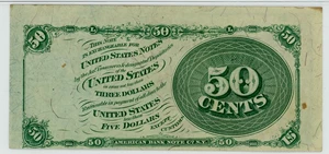 image for: FR. 1376 50c Fractional Currency PMG AU55