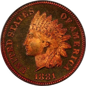 image for: 1881 1c PCGS/CAC Proof 66 RD (OGH)