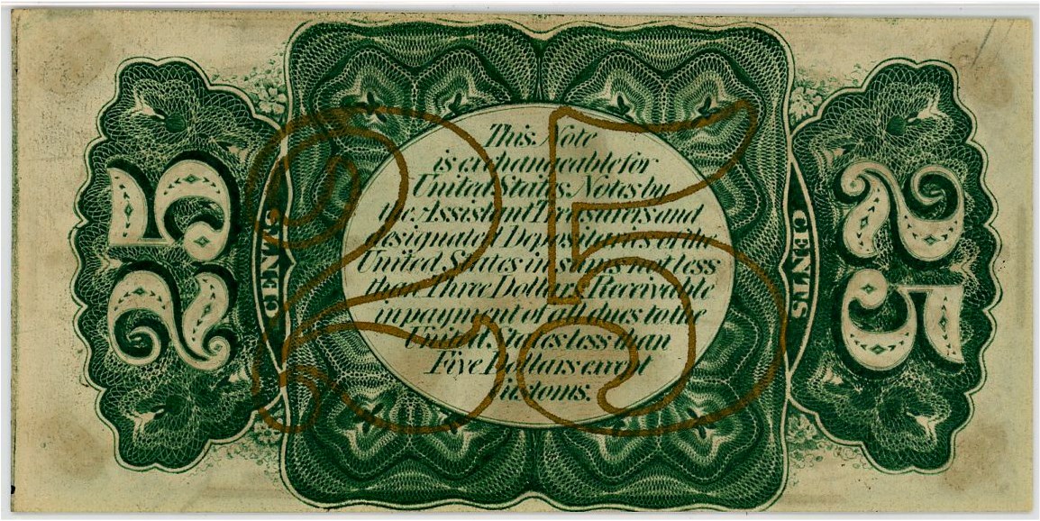 image for: FR. 1294  Bust of Wm Fessenden 25c Fractional Currency PMG Gem Unc 65 EPQ (Embossing)