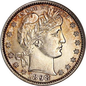 image for: 1898 25c NGC MS61