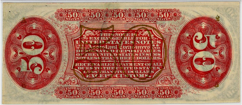 image for: FR. 1350  Seated figure of Justice 50c Fractional Currency PMG Choice Unc 63 EPQ