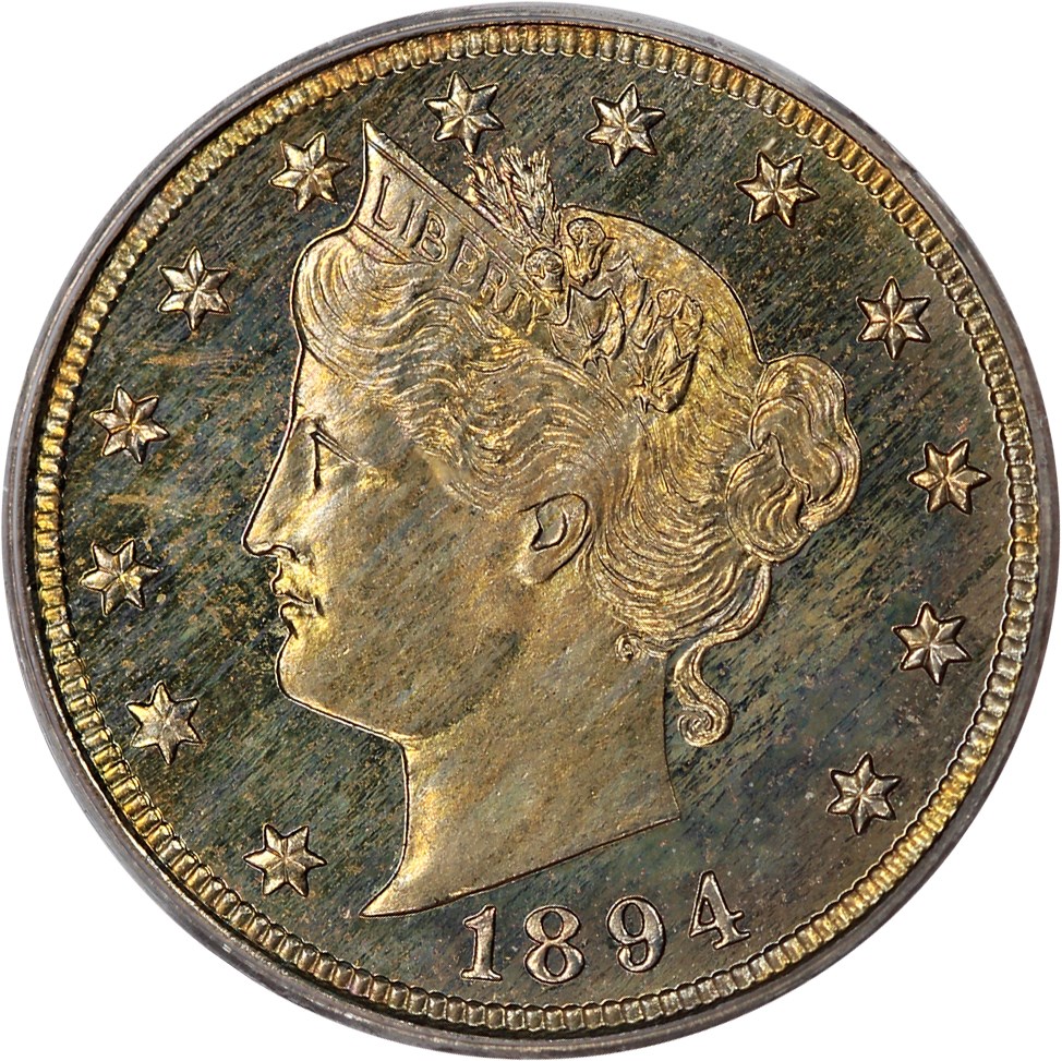image for: 1894 5c PCGS/CAC Proof 65