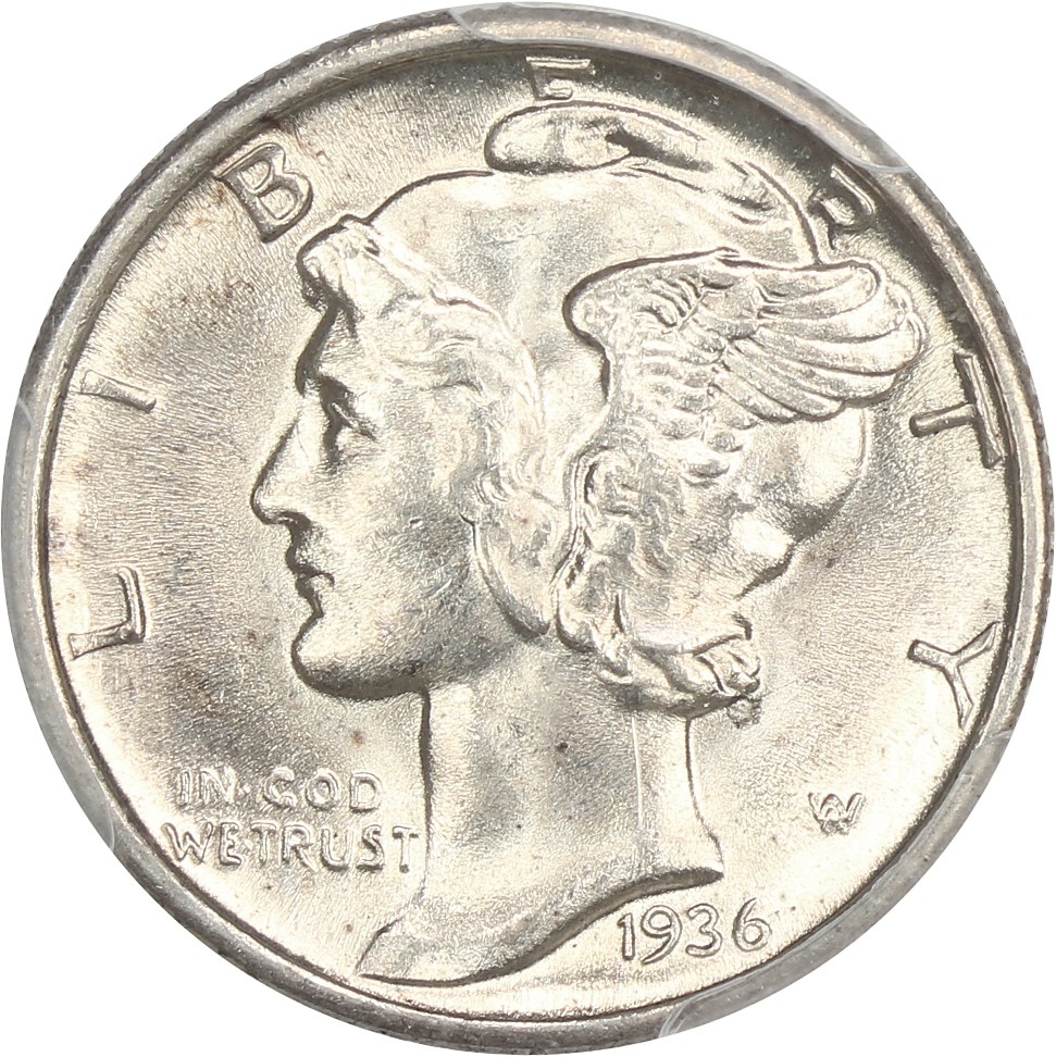 image for: 1936 10c PCGS MS64