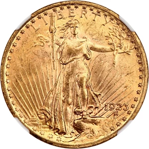 image for: 1923 $20 NGC MS62