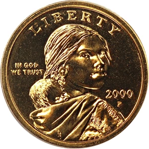 image for: 2000-P $1 PCGS MS68 (Goodacre Presentation)
