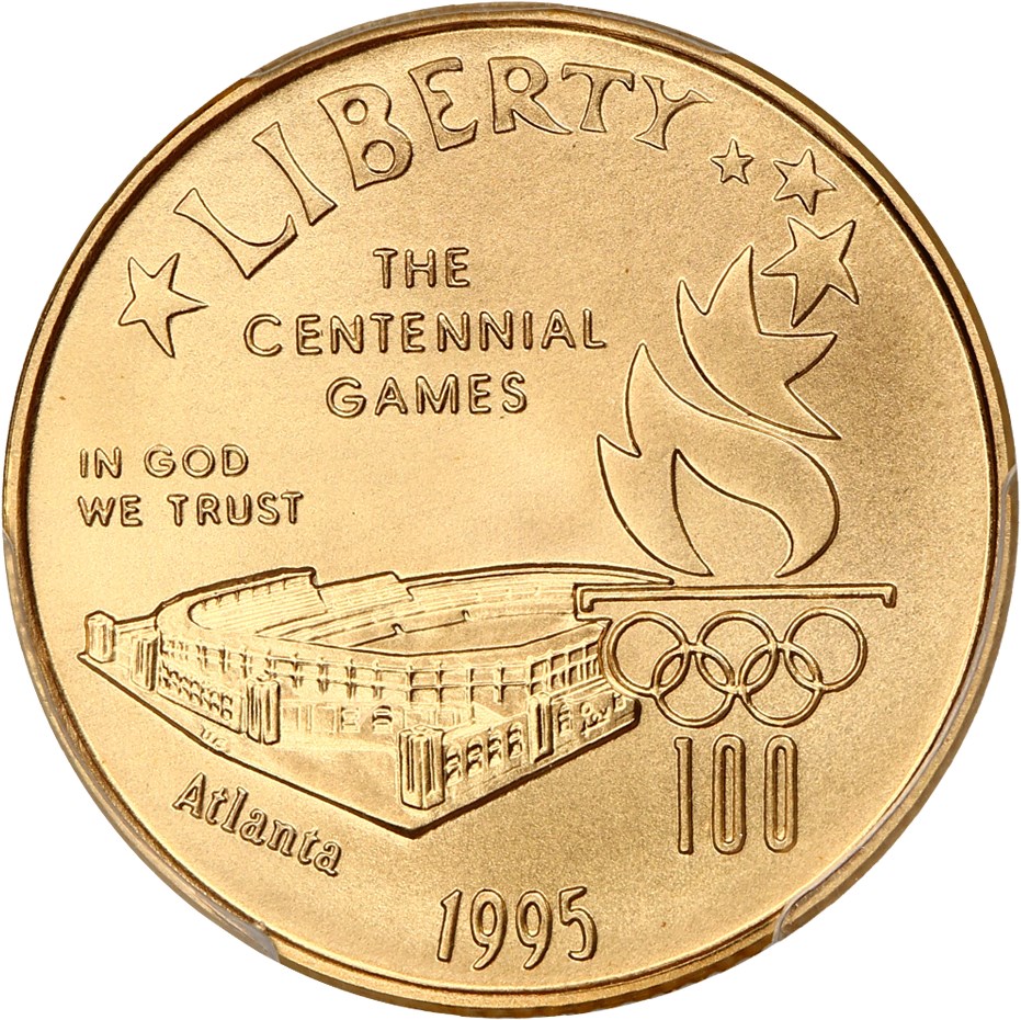 image for: 1995-W Olympic Stadium $5 PCGS MS70