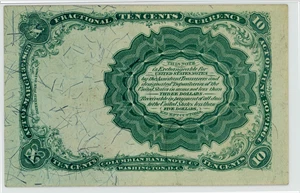 image for: FR. 1266 Head of William Meredith 10c Fractional Currency PMG Choice Unc 64 EPQ
