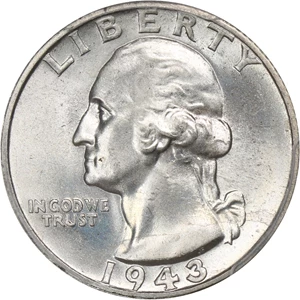 image for: 1943-S 25c PCGS MS66