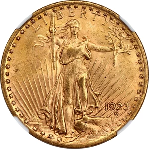 image for: 1923 $20 NGC MS62