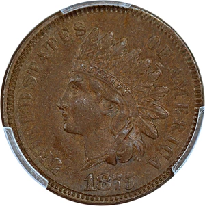 image for: 1875 1c PCGS AU53