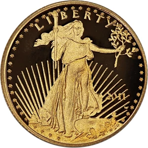 image for: 2011-W Gold Eagle $5 PCGS Proof 69 DCAM (First Strike)