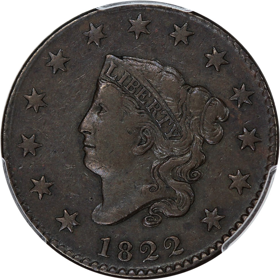 image for: 1822 1c PCGS VF30 