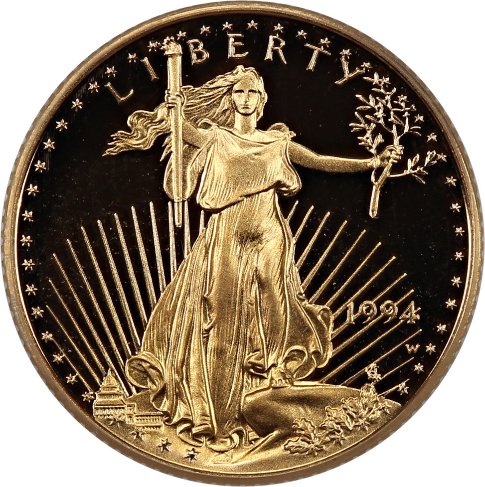 image for: 1994-W Gold Eagle $5 PCGS Proof 69 DCAM