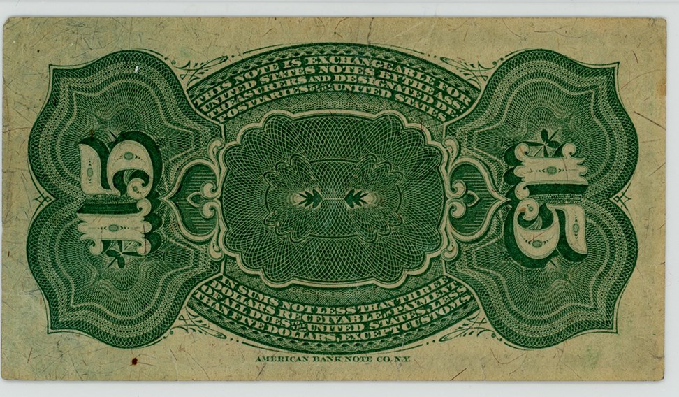 image for: FR. 1271 Bust of Columbia 15c Fractional Currency PMG AU50 (Tears)