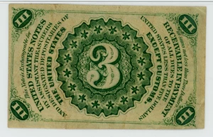image for: FR. 1227 Head of George Washington 3c Fractional Currency PMG Extremely Fine 45 (Previously Mounted)