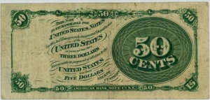 image for: FR. 1376 50c Fractional Currency PMG Very Fine 30