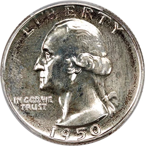 image for: 1950 25c PCGS Proof 63
