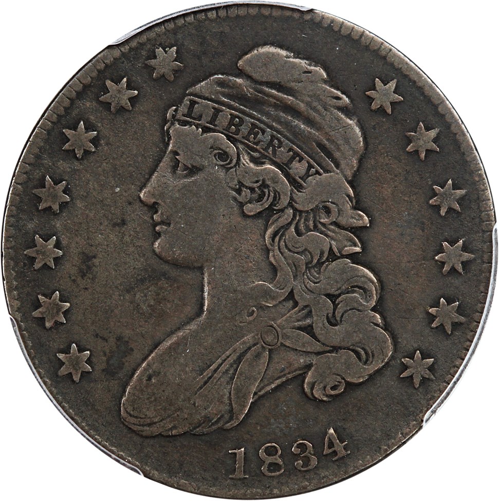 image for: 1834 50c PCGS VF20 (Small Date, Small Letters)