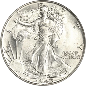 image for: 1942 50c PCGS MS66
