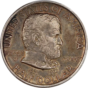 image for: 1922 Grant 50c PCGS AU58
