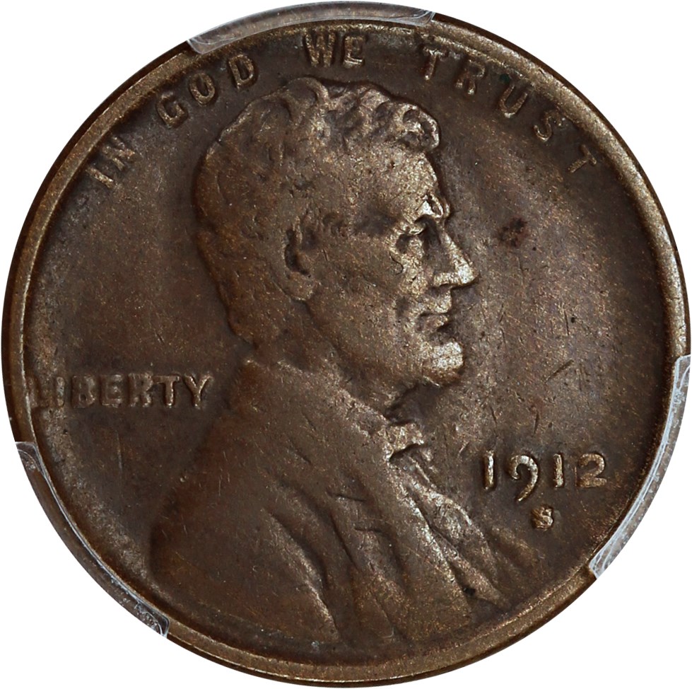image for: 1912-S 1c PCGS VF20 