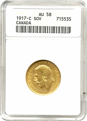 image for: Canada: 1917-C Sov ANACS AU58