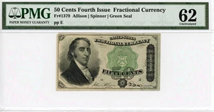 image for: FR. 1379 50c Fractional Currency PMG Unc 62