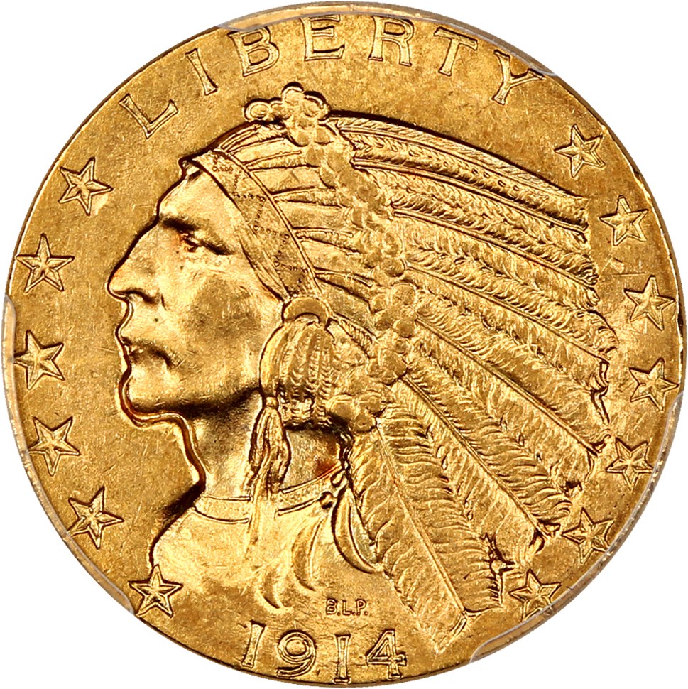 image for: 1914 $5 PCGS/CAC MS63