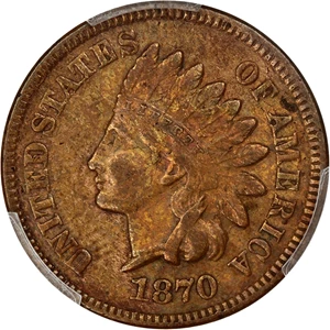 image for: 1870 1c PCGS VF35