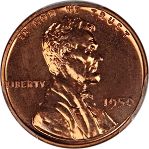 image for: 1950 1c PCGS Proof 65 RD