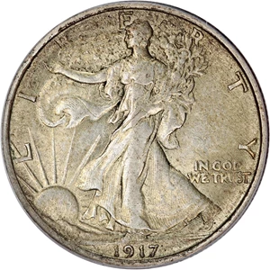 image for: 1917 50c PCGS AU53
