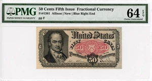 image for: FR. 1381 50c Fractional Currency PMG Choice Unc 64 (EPQ)