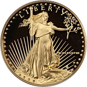 image for: 1988-P Gold Eagle $10 PCGS Proof 69 DCAM
