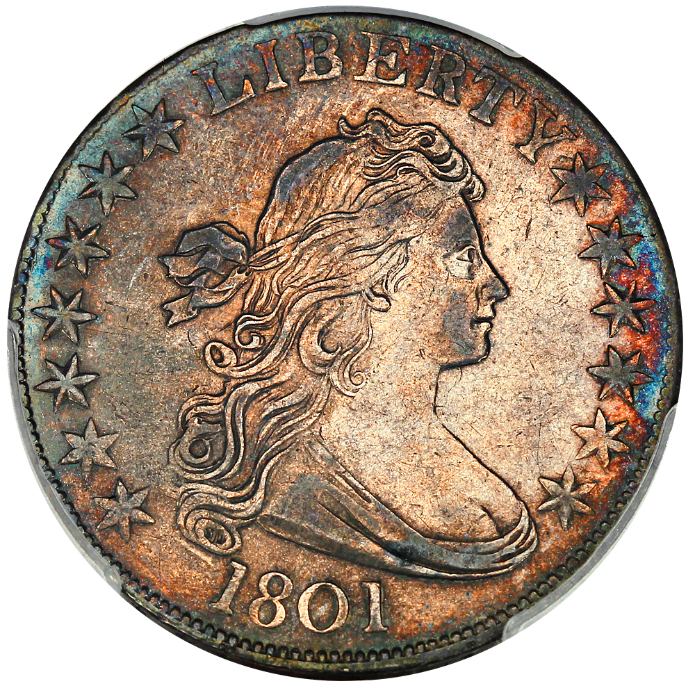 image for: 1801 50c PCGS AU53 (Overton 102)