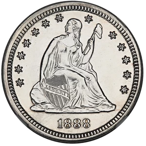 image for: 1888 25c NGC Proof 61