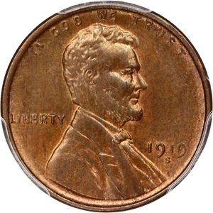 image for: 1919-S 1c PCGS MS63 BN