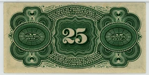 image for: FR. 1301 Bust of George Washington 25c Fractional Currency PMG AU58